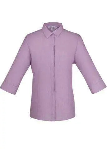 Aussie Pacific Ladies 3/4 Sleeve Shirt 2902T Corporate Wear Aussie Pacific Mauve 4